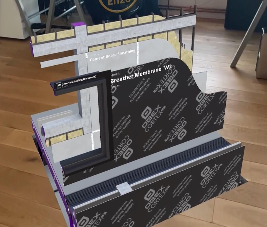 Cutaway of Obex wall layers in AR